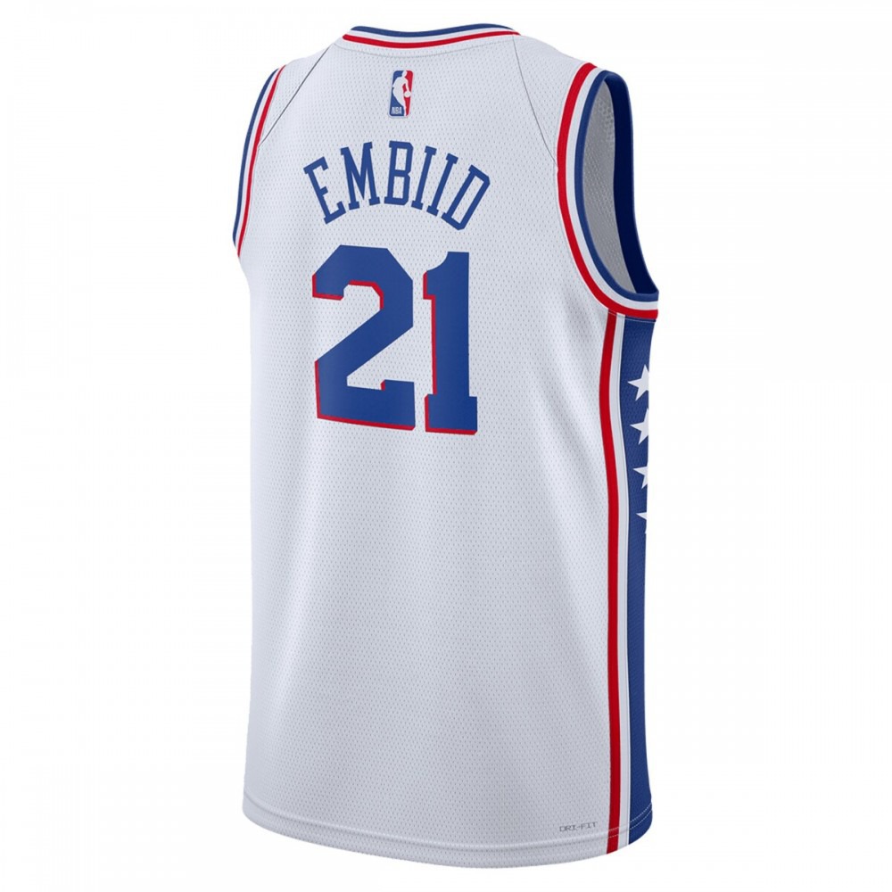 Joel Embiid Philadelphia 76ers Unisex 2022/23 Swingman Jersey - Association Edition - White-Pro Kit Vault | Brand New 26/27 Sports Jerseys